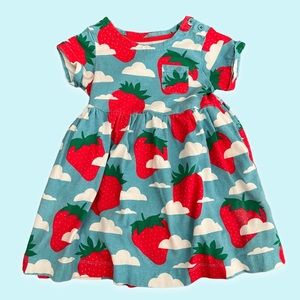 mini Biden strawberries dress